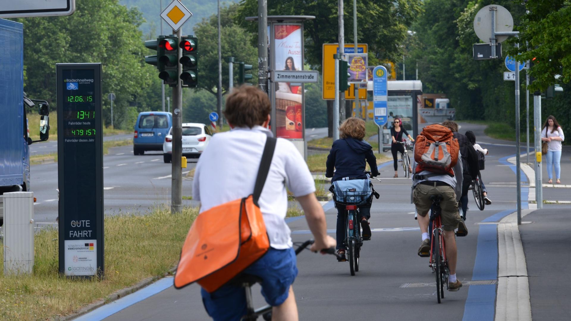 Bike riders in the city