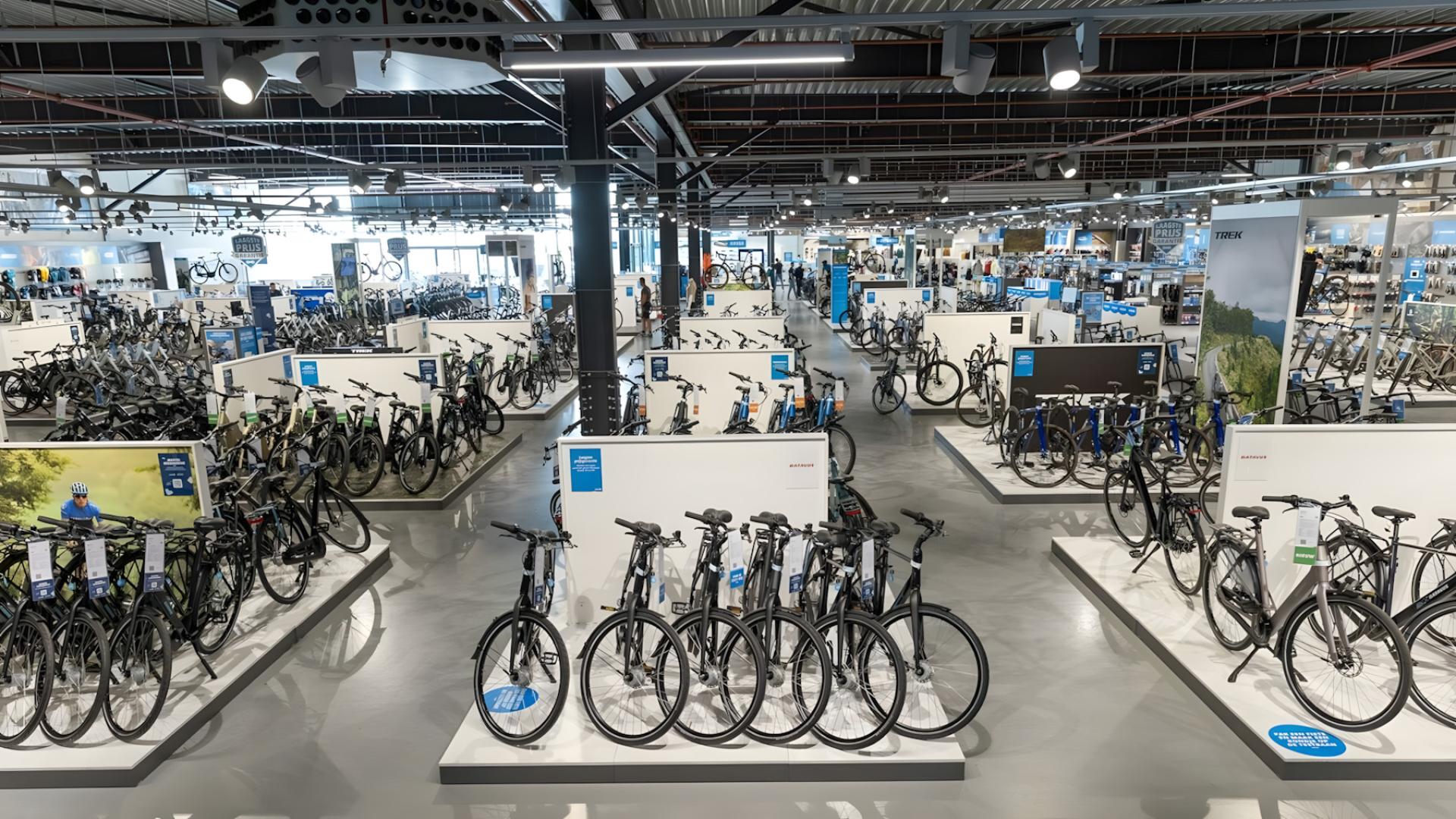 Big bicycle shop