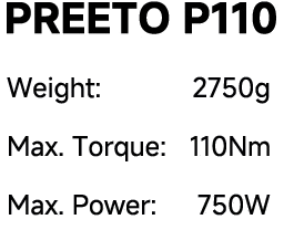 PREETO P110E specs