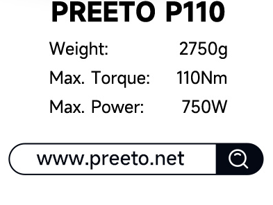 specs Preeto P110 E ZW Drive System