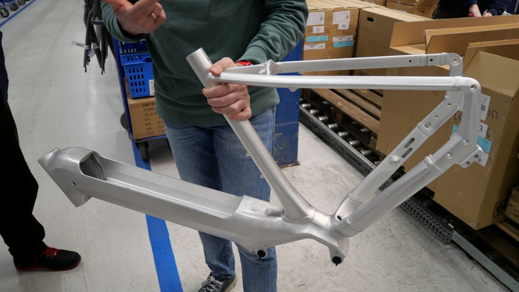 Gazelle frame in factory